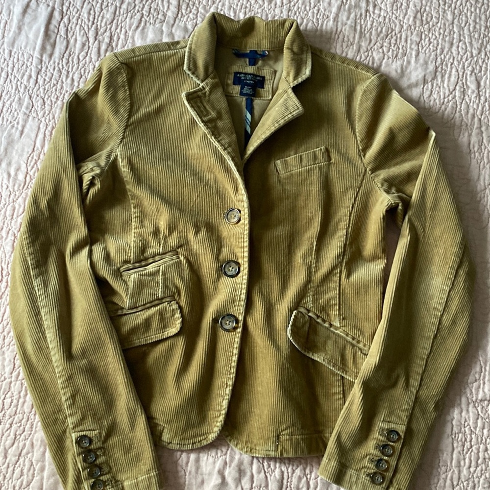 Fitted corduroy academia Blazer